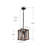 Dempster 1 - Light Lantern Square Wood Farmhouse Pendant Lamp