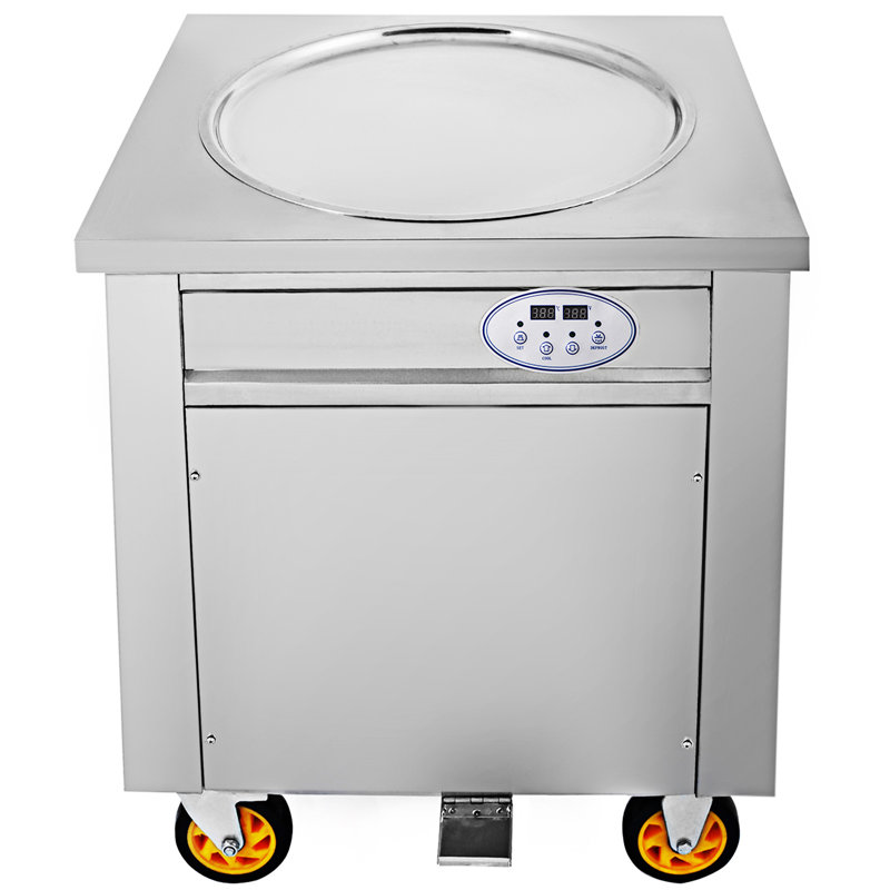 Machine à glaçons commerciale, machine à yogourt frit 1800 W, glace frite