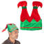 Elf Legs Christmas Hat with Jingle Bells for Festive Parties and Holiday Fun