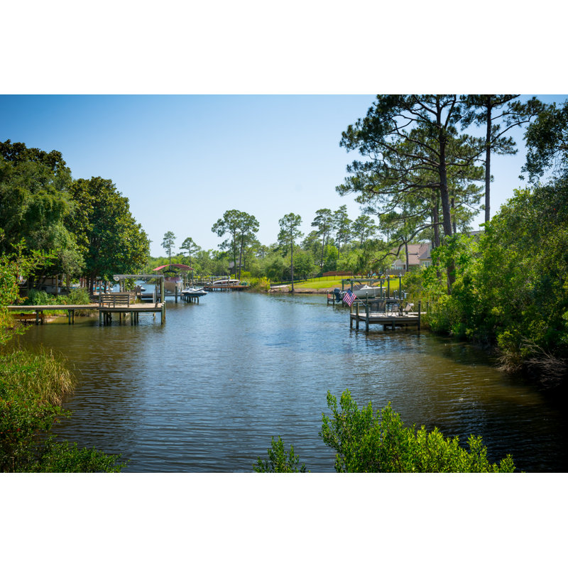 Relaxing Pond In Florida - Wrapped Canvas Print, 30cm H x 46cm W x 3.8cm D