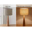 Lampe de table en bois massif naturel 20 po Manveen-252021484