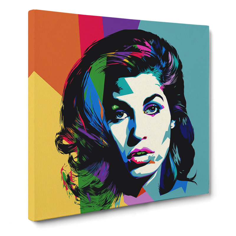 Amy Winehouse Pop Art - Print, 50cm H x 50cm W x 3cm D
