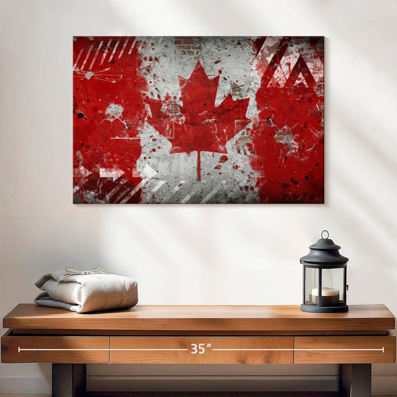 Drapeau canadien Borges, H 16 po x l 24 po