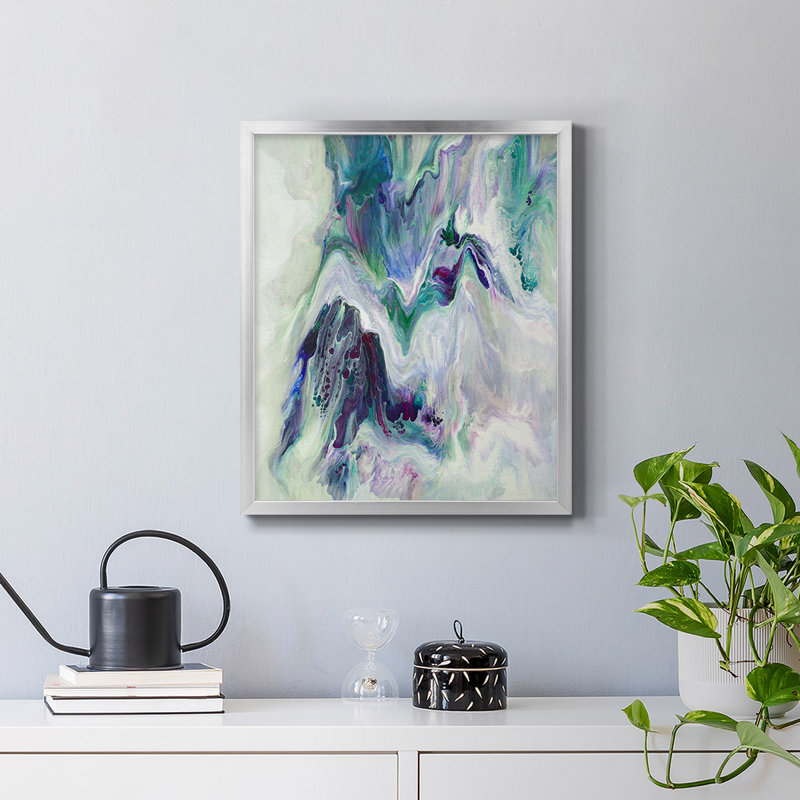 Toile encadrée de qualité supérieure Wild River - prête à être accrochée, H 20 po x l 16 po, Argent