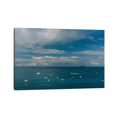 Amalfi Coast Boats II 1 Piece Wall Art on Canvas