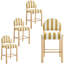 Tabouret de comptoir revêtu de lin 26,4 po avec cadre en bois massif Hyland (ensemble de 4)-131202832-131202834