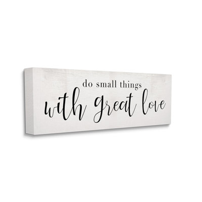 «Do Small Things With Great Love», citation minimale