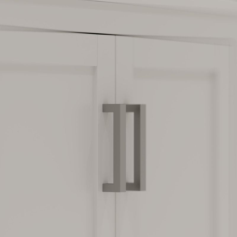 Maya 48'' White Pinewood Bathroom Vanity Base with Drawers