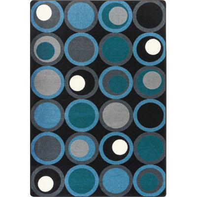 Circle Back Geometric Tufted Area Rug
