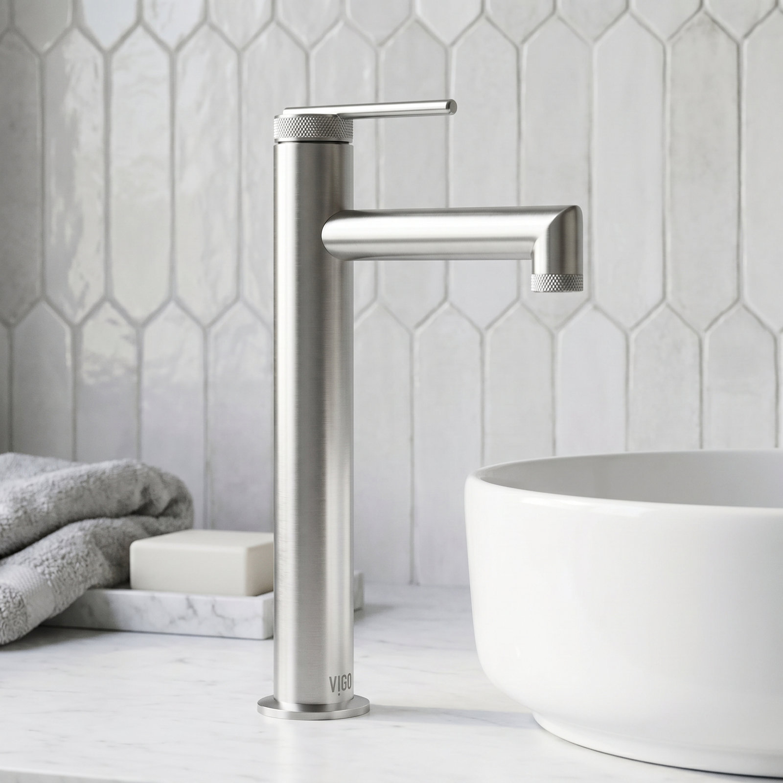 Sterling Vessel Bathroom Faucet, Brushed Nickel