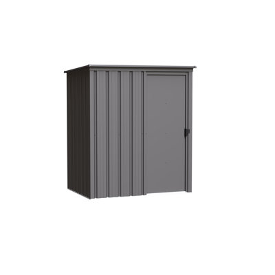 Essential 5X3 Steel Shed Charcoal