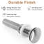 Drain escamotable pour salle de bain sans trop-plein, acier inoxydable, une pièce-106360129