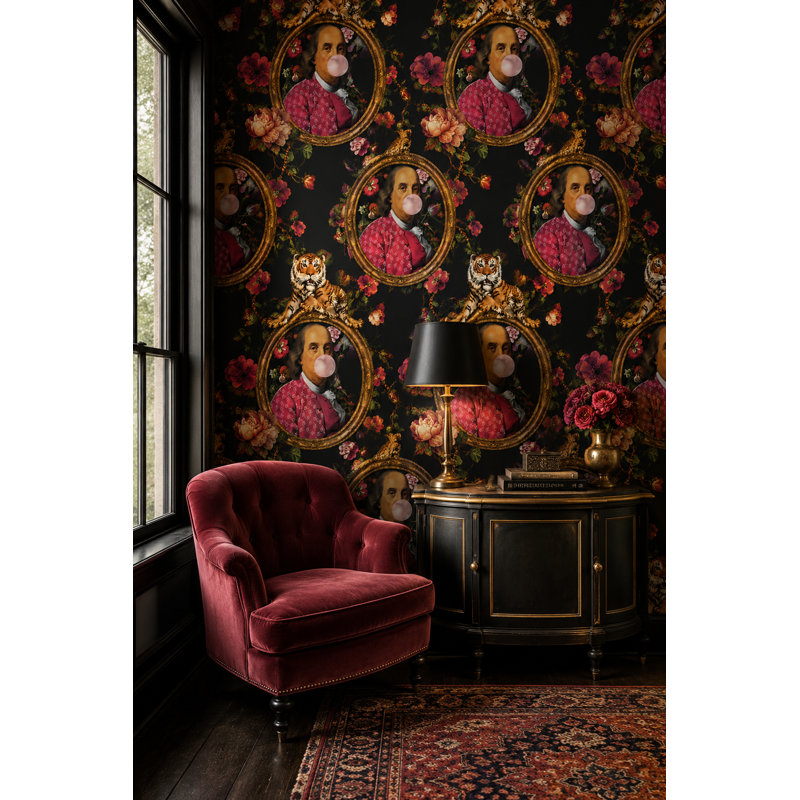 Papier peint à fleurs Maximalist
