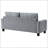 Grey Upholstered Sofa