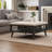 Square Rattan Coffee Table with Storage-2106829971