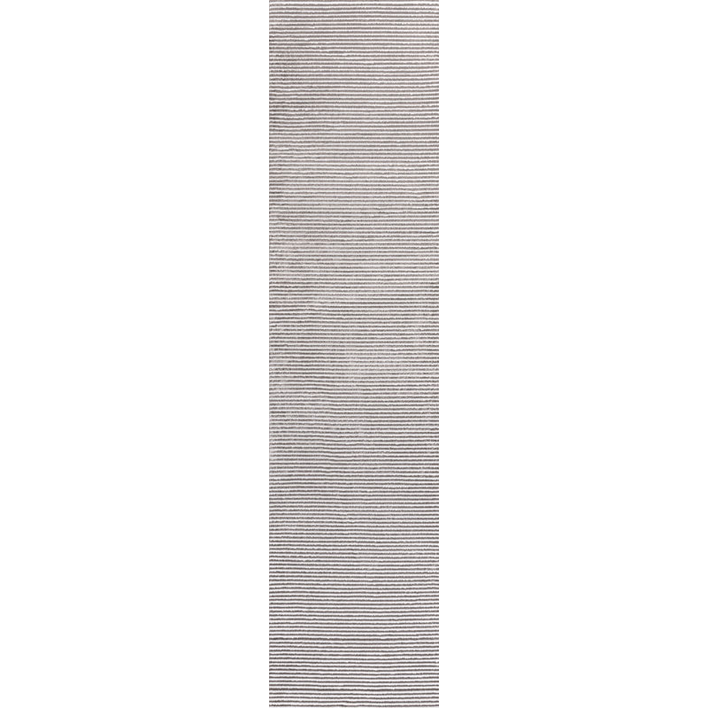 Tapis argenté / blanc Wolcott, Tapis de couloir 2 pi x 8 pi