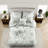 Premium Bedding Sets Polyester Full Queen Green Floral Modern Home