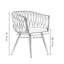 Abdurrahim Velvet Dining Chair - Ergonomic Tufted Back and Metal Legs - Button Back Armchair for Dining Room Living Room Restaurants-128617706-70052657