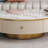 Light luxury round rock table combination