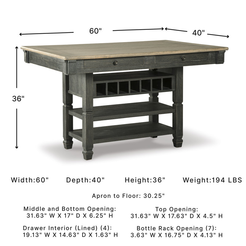 Krout Solid Wood Base Dining Table