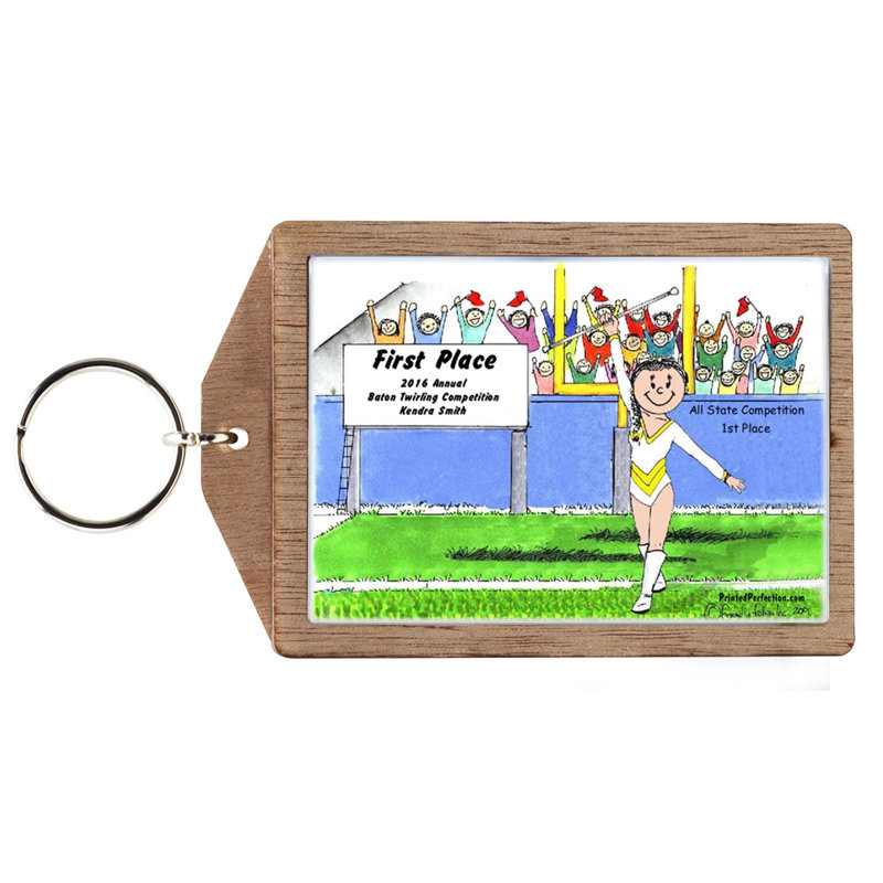 Baton Twirler personnalisé - porte-clés féminin