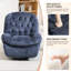 91cm Wide Velvet Swivel-136835077