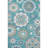 Premium Machine Washable Prisco Teal Rug-853407398