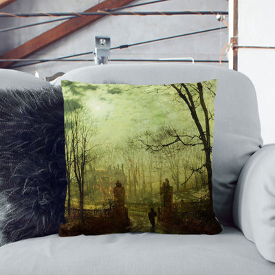 At The Park Gate Square Throw Cushion