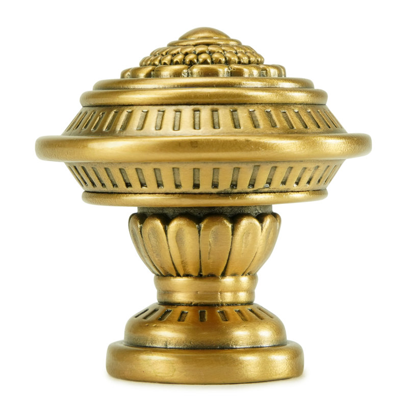 JAMESTOWN KNOB FLORENTINE FINISH, Gold, 1 3/8"
