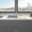 Évier de cuisine en quartz - Évier de cuisine encastré en granite blanc 30 po x 22 po x 10 po