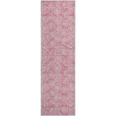 Premium Machine Washable Prisco Pink Rug