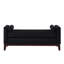 Grand repose-pieds rembourré en tissu Boucle avec coussins, banc de fenêtre rembourré pour le salon, banc de vestibule - noir-129757730-129757737