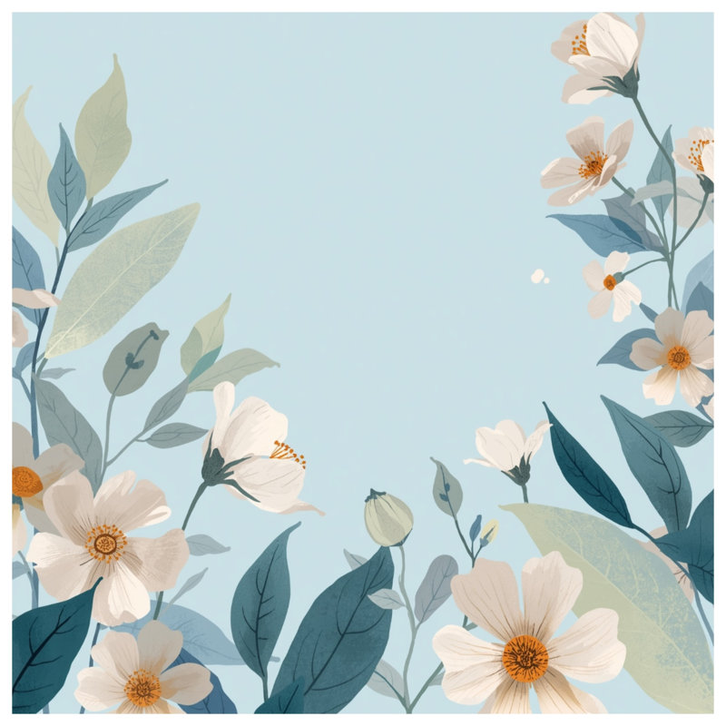 Rideaux de douche Floral Botanical Illustration, 70in W x 93in H