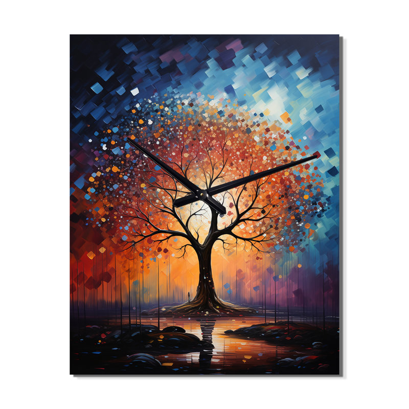 Horloge murale Connhal - Arbre Baobab, Petit