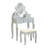 Ashley Wood Make-Up Vanity Table And Stool Set-2139646175