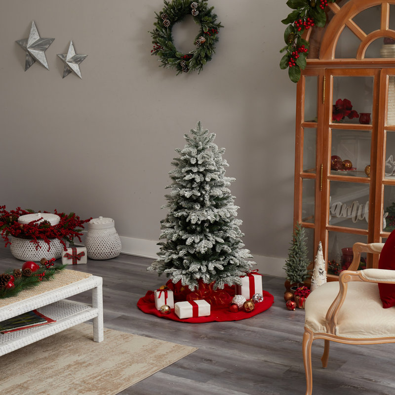 Lighted Artificial Christmas Tree, 6' H