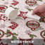 White Five-Pointed Star Christmas Tablecloth | Waterproof Oil-Proof Wipeable Rectangle Cover, Wrinkle-Resistant for Indoor/Outdoor Holiday Dining & Kitchen-840423012