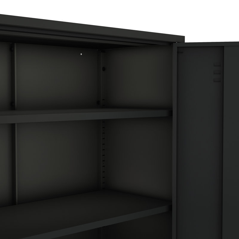 Armoire d'appoint en métal 32 po Naomi, Noir