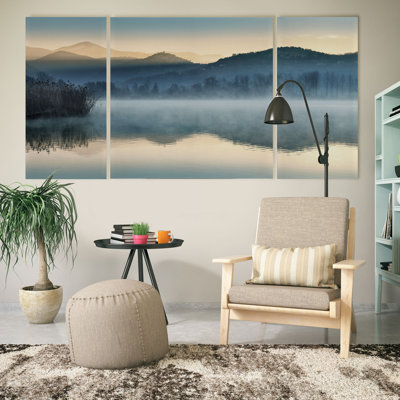 " Quiet Morning " 3 - Pieces Painting Print