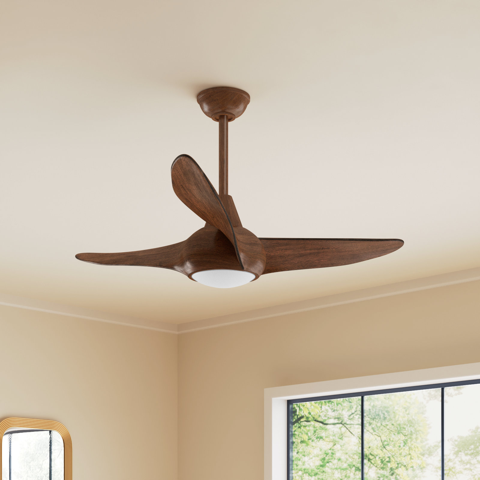 44" Ceiling Fan with LED Light Kit, Distressed Koa