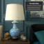 Porcelain Round Vase 24.5" Table Lamp