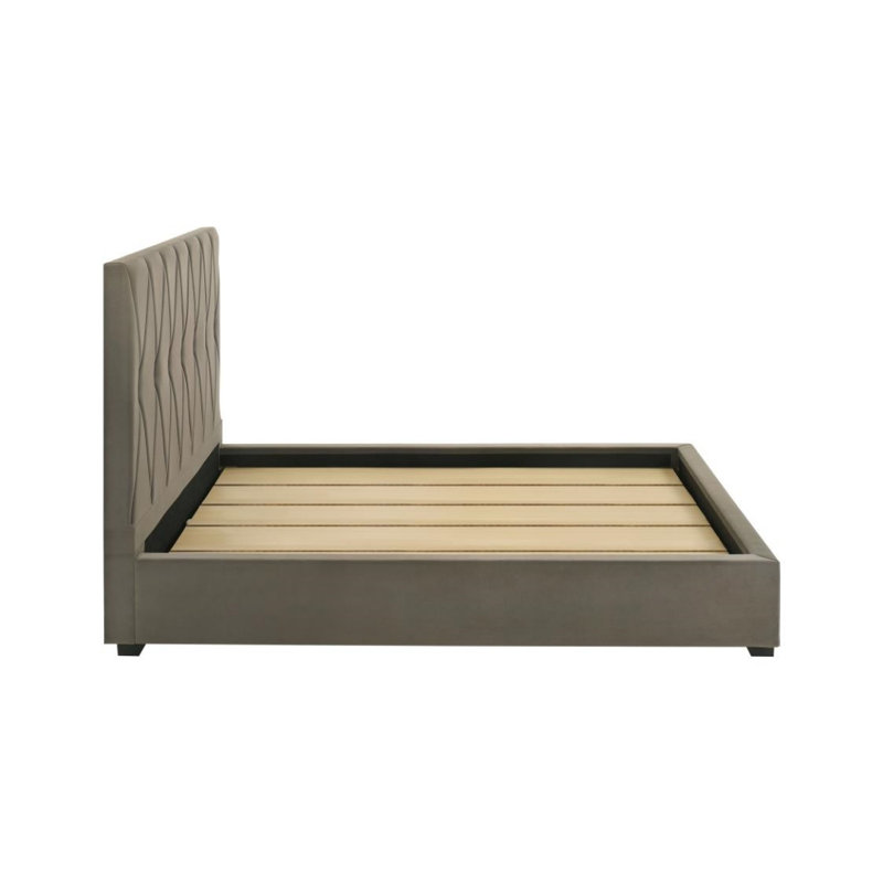Lit plateforme tapissier Rafferty, Grand