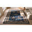 Tapis de couleur antique bleu marine chinois