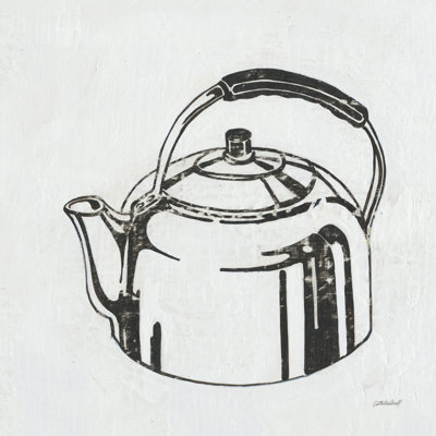 Retro Tea Kettle by Kathrine Lovell - Wrapped Canvas Print