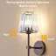 Lampe murale en cristal à piles-847307795