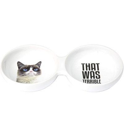 Bol à eau terrible pour aliments grumpy chat