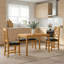 3 -Person Oak Solid Wood Dining Set