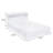 McKenzie White Queen Bed with Bookcase Headboard
