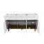Commode 3 tiroirs + 3 portes blanches