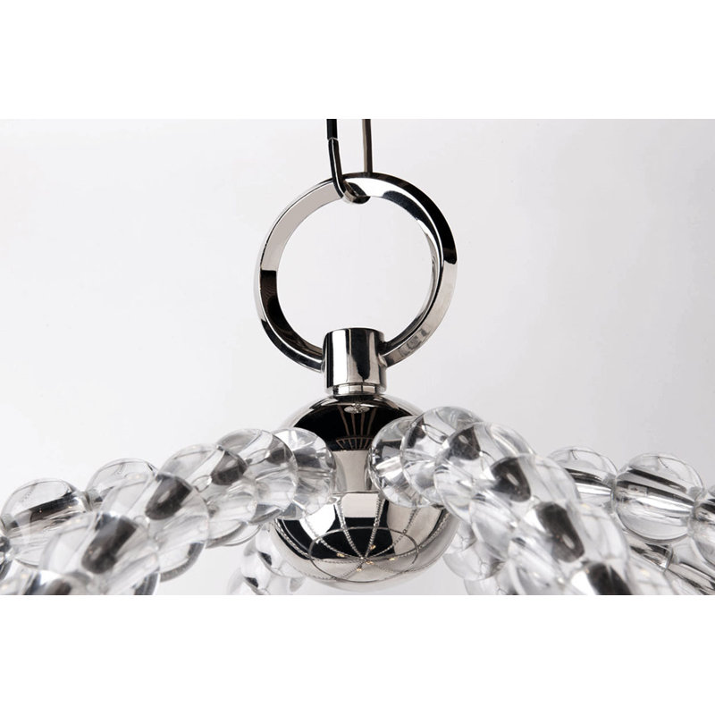 Luminaire suspendu 3 lumières Danville, Nickel poli